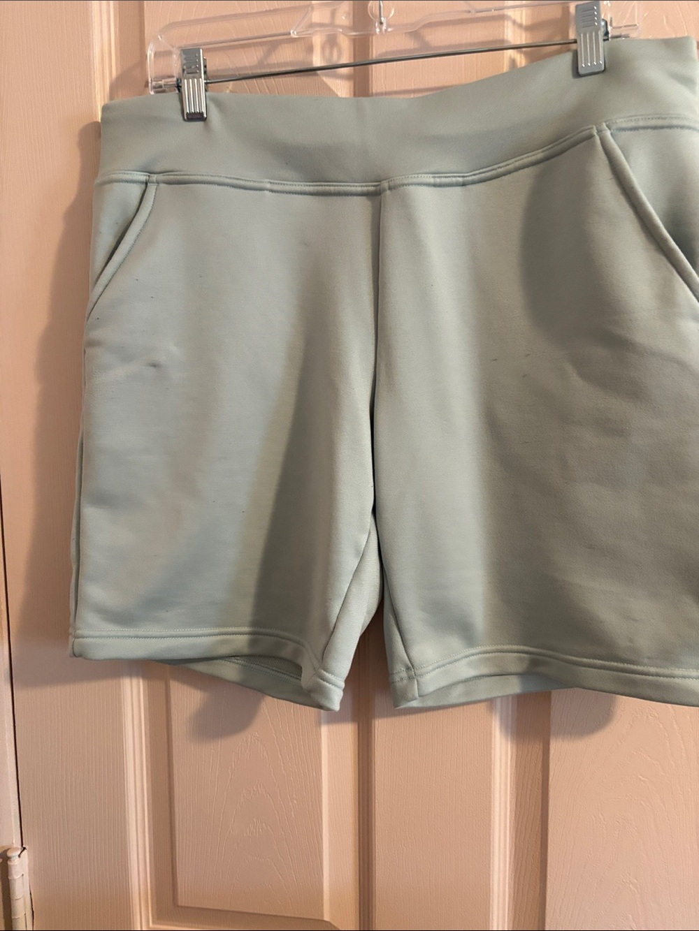 Women’s Sage Athletic Shorts with Elastic Waistband